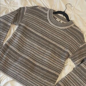 Soft GAP Grey and Cream Knit Sweater with sparkly detail throughout